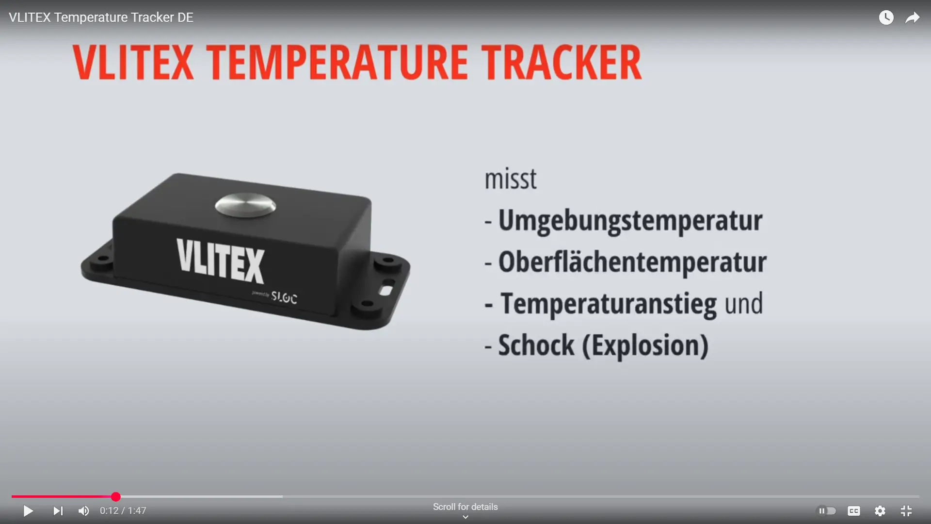 VLITEX Temperature Tracker Produktvideo