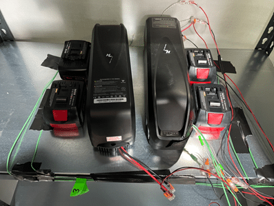 Abbildung 1: Versuchsaufbau Batterien
