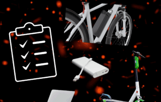 Checklist: Batteries and safety before use
