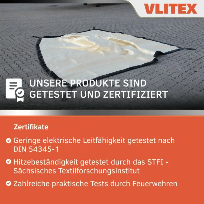 VLITEX Brandbegrenzungsdecke SUPERIOR PRO Zertifikate